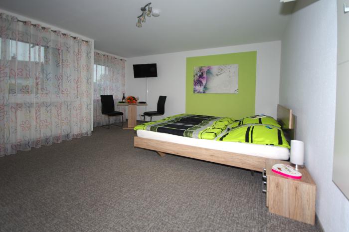 Das Schlafzimmer der Ferienwohnung